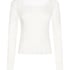Pointelle Pyjama Top, White
