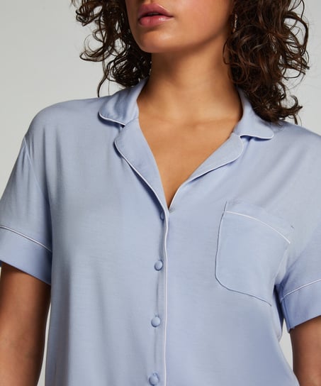 Essential Jersey Short-Sleeved Jacket, Blue