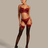 Zoe 20 Denier Noir Hold-Ups, Red