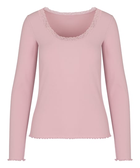 Top Jersey Lace, Pink
