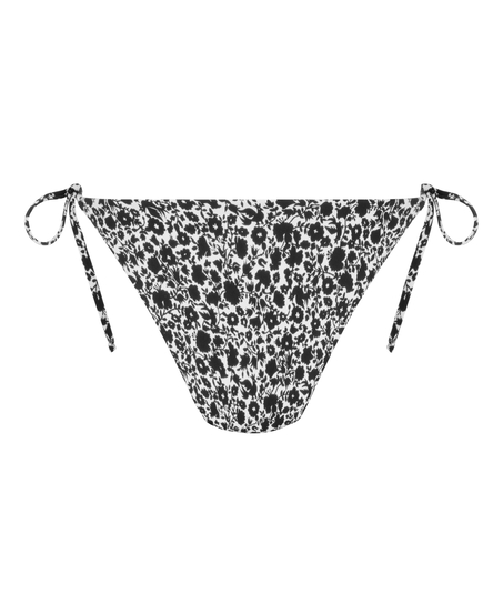 Lobos Cheeky Tanga Bikini Bottoms, Black