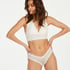 V-shaped Brazilian knickers mesh, White