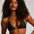 Doha triangle bikini top, Black