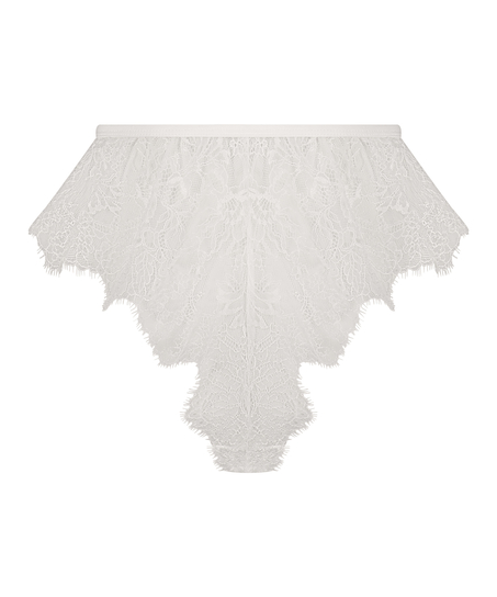 Lace Camille French Knicker, White