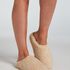 Teddy Mule Slipper, Beige