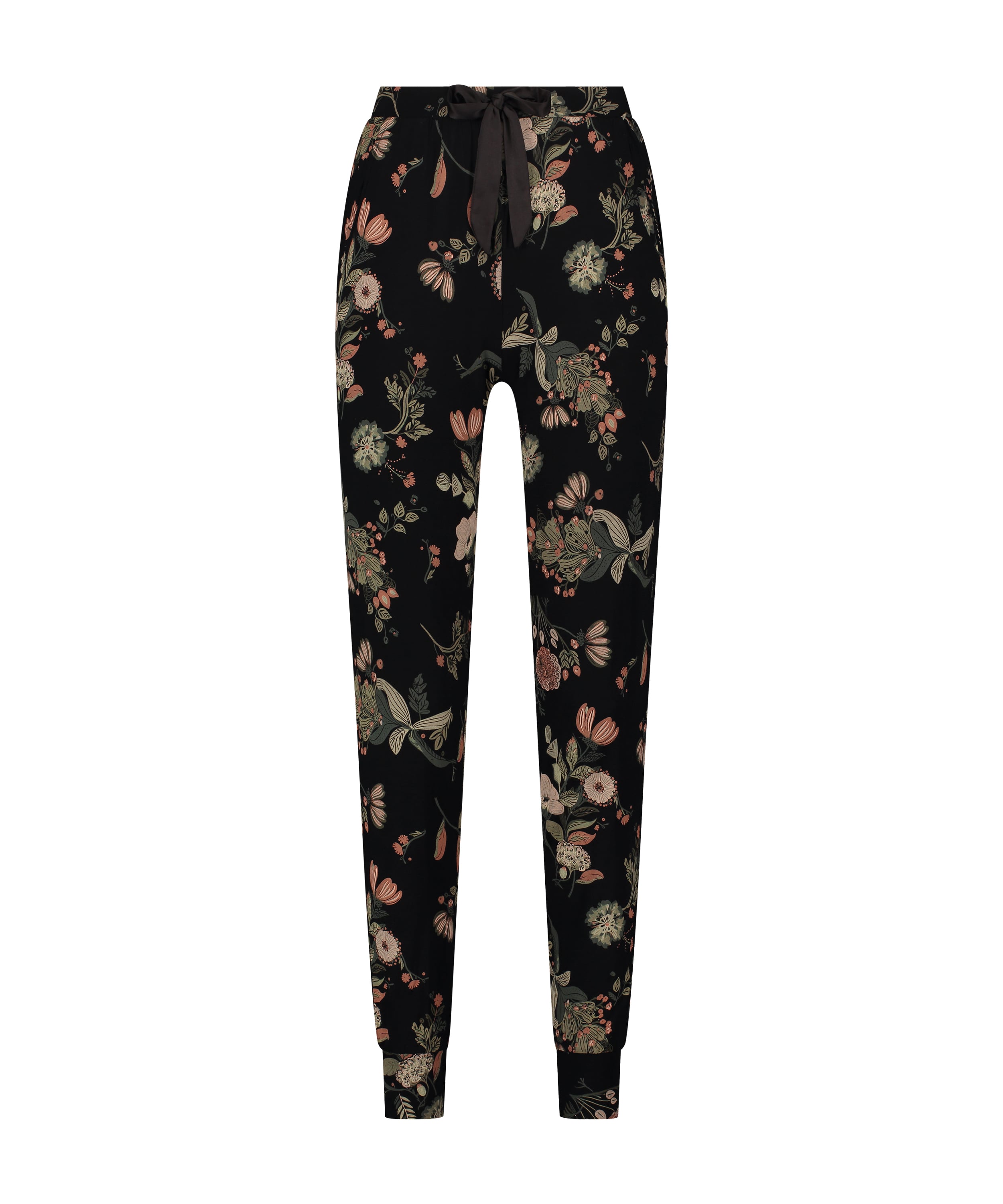 Jersey Pyjama Pants, Black, main