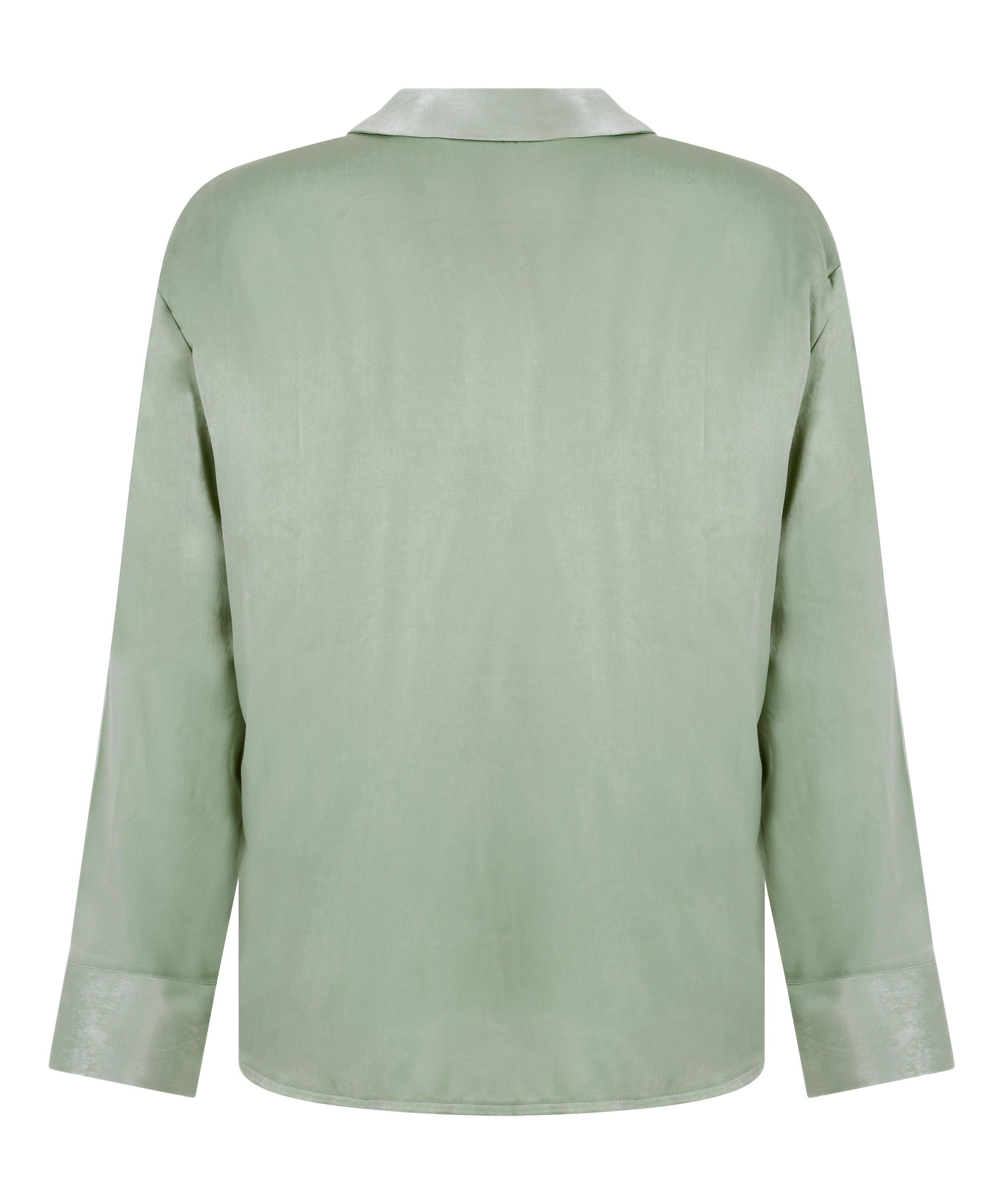 Ayla Satin Long-Sleeved Jacket, Green, main
