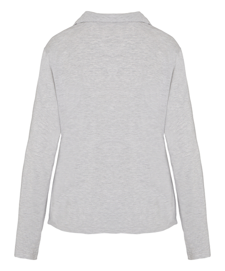 Essential Jersey Long-Sleeved Jacket, Gray