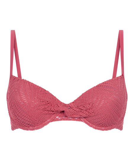 Lanai Padded Underwired Bikini Top, Pink