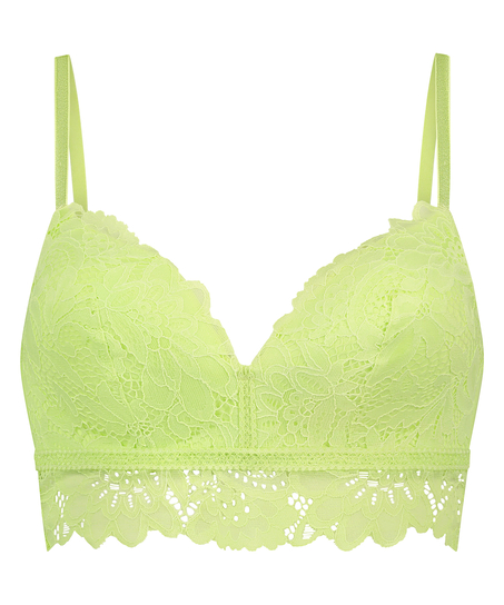 Shiloh Padded Longline Non-Underwired Bra, Green