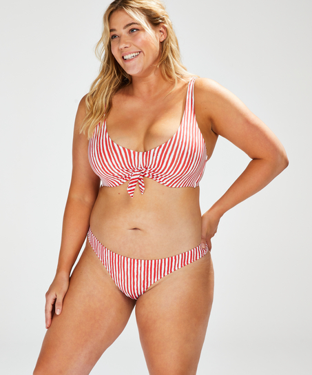 Julia non-padded underwired bikini top, Red