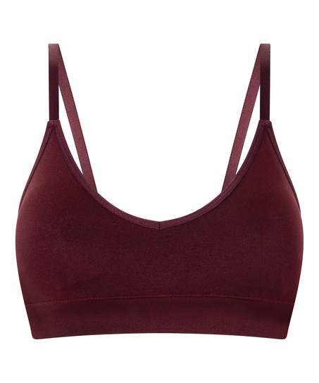Dide Triangle Bralette, Red