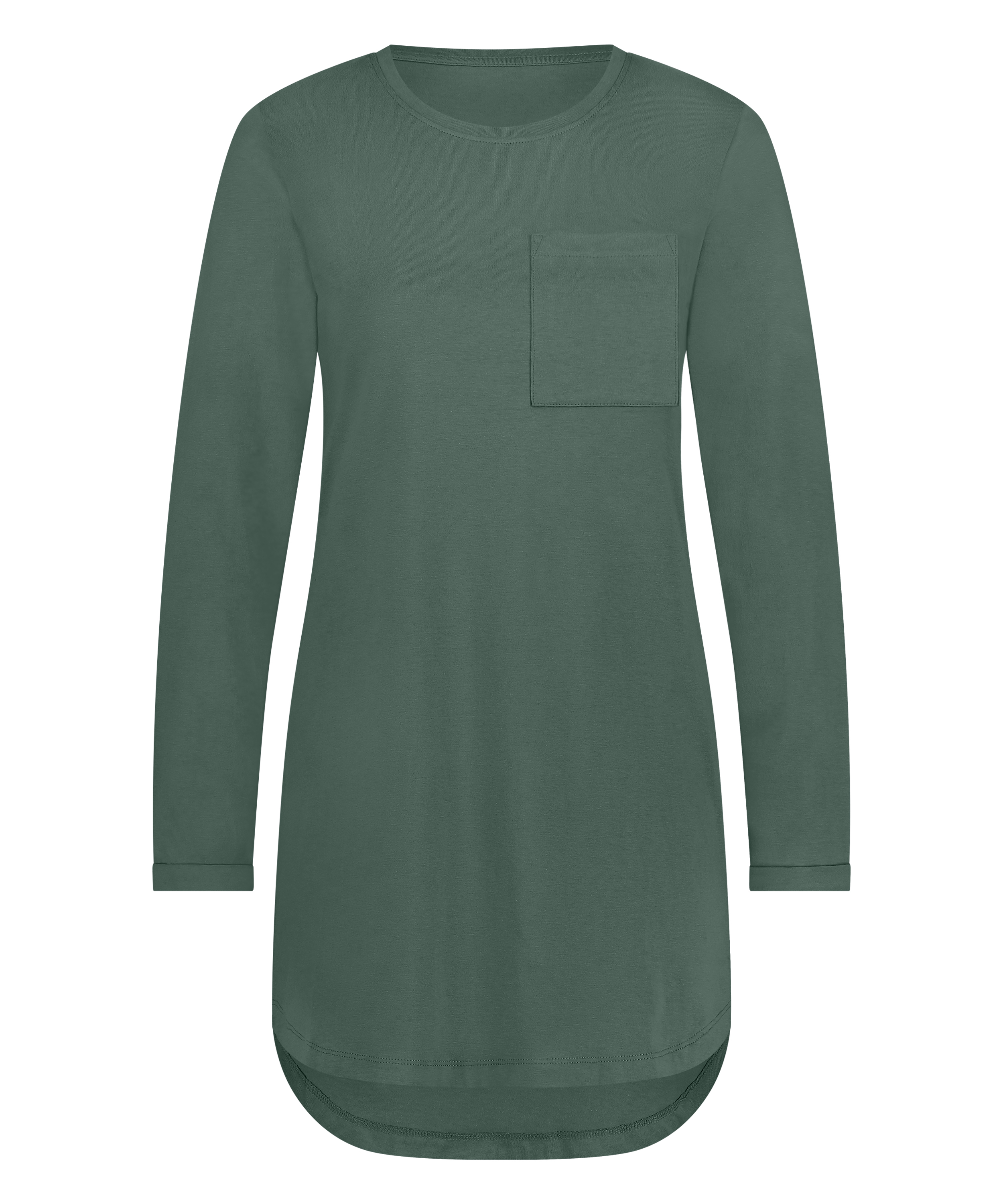 Round Neck Nightshirt, Green, main