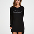 Round Neck Nightshirt, Black
