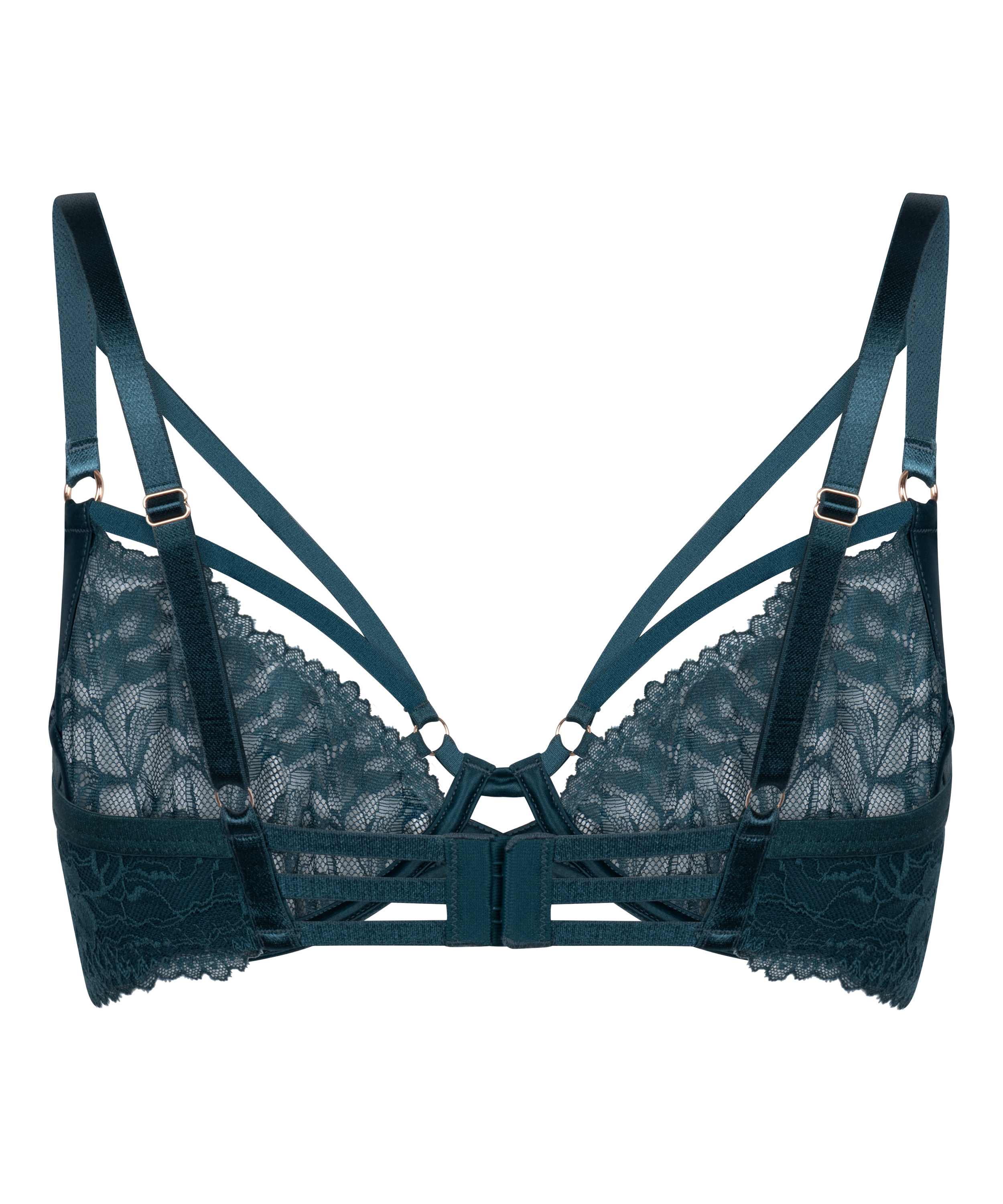 Amel Non-Padded Underwired Bra, Blue, main
