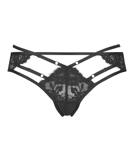 Iggy Open Crotch Brazilian, Black