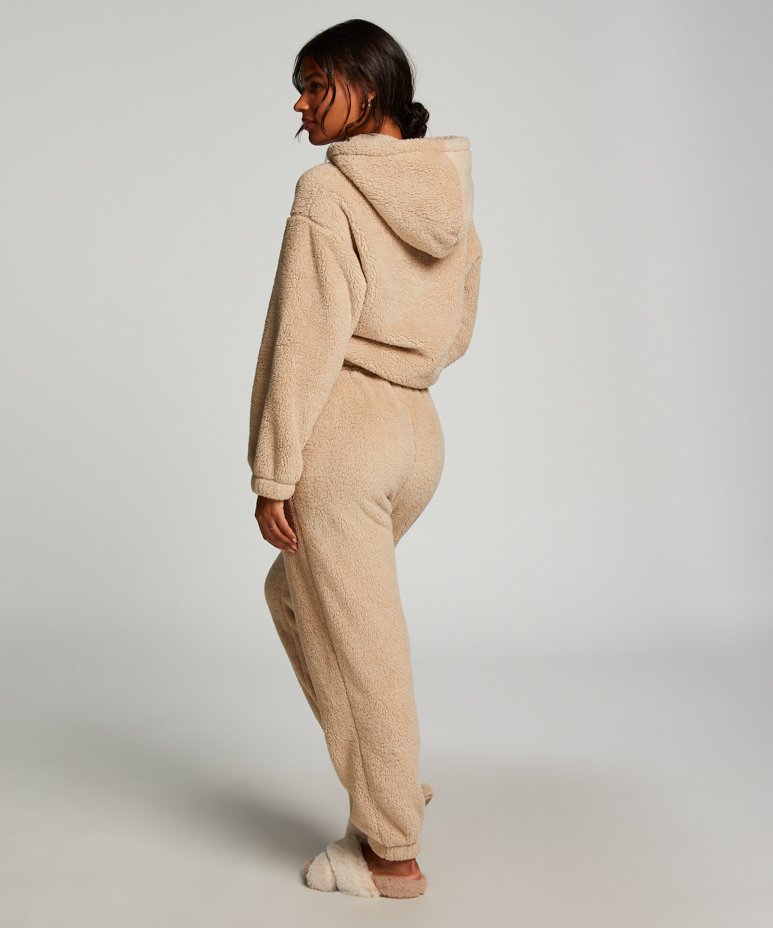 Snuggle Fleece Joggers, Beige, main