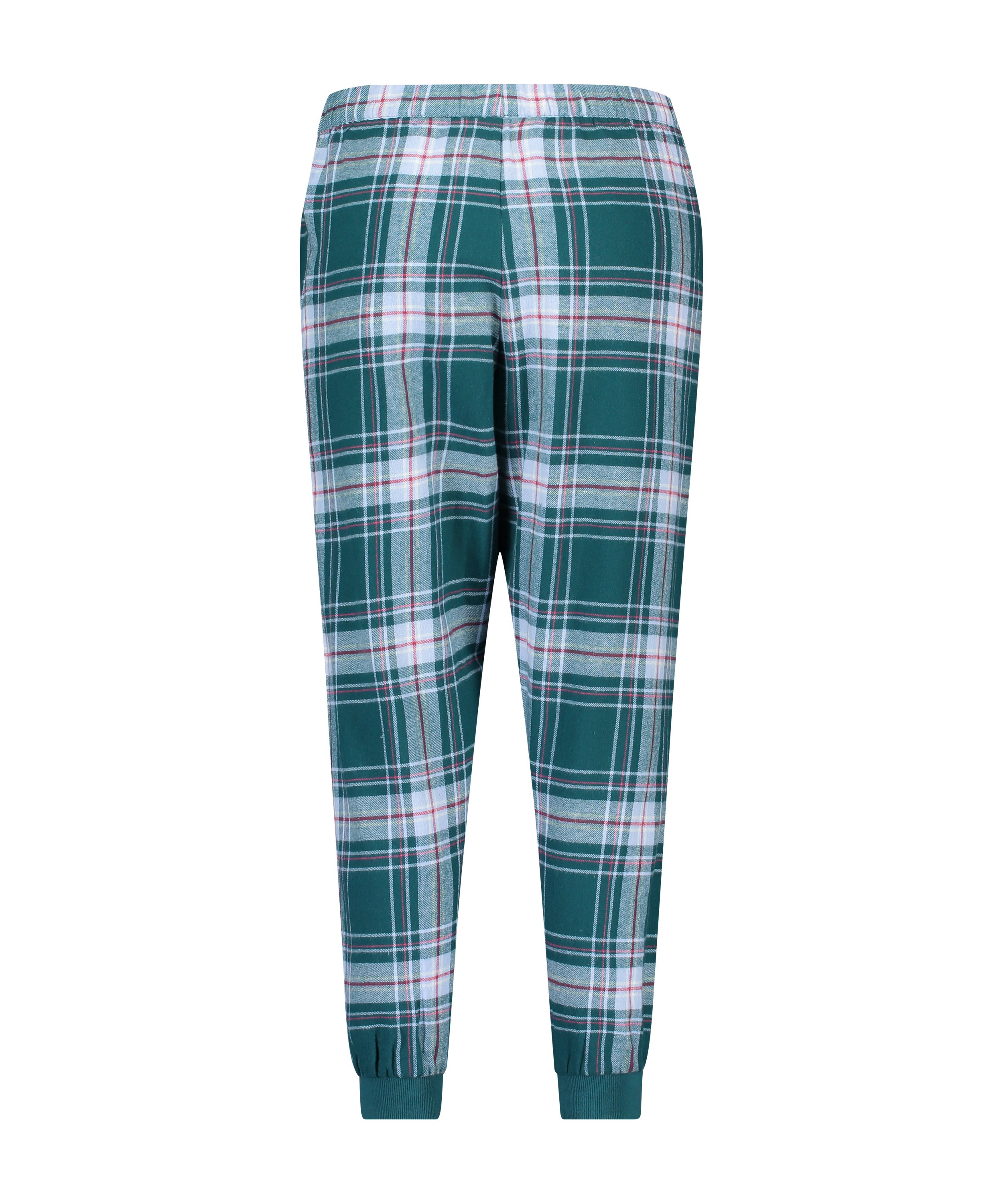 Petite Twill Check Pyjama pants, Blue, main
