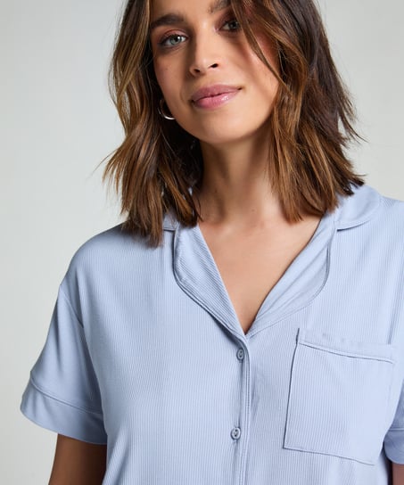 Essential Jersey Short-Sleeved Jacket, Blue