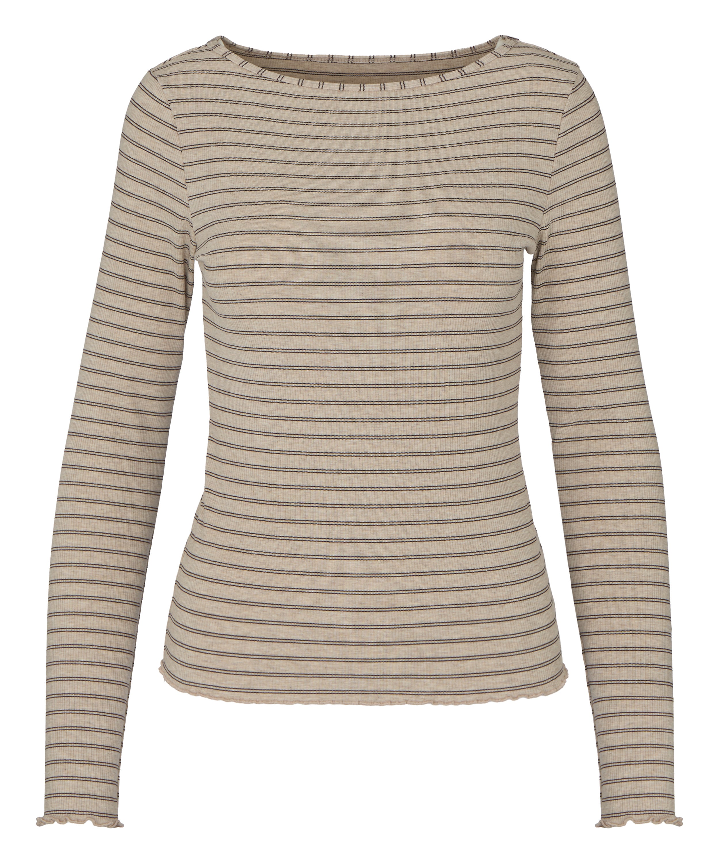 Boatneck Top, Beige, main
