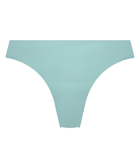 Lace Back Invisible Thong, Blue