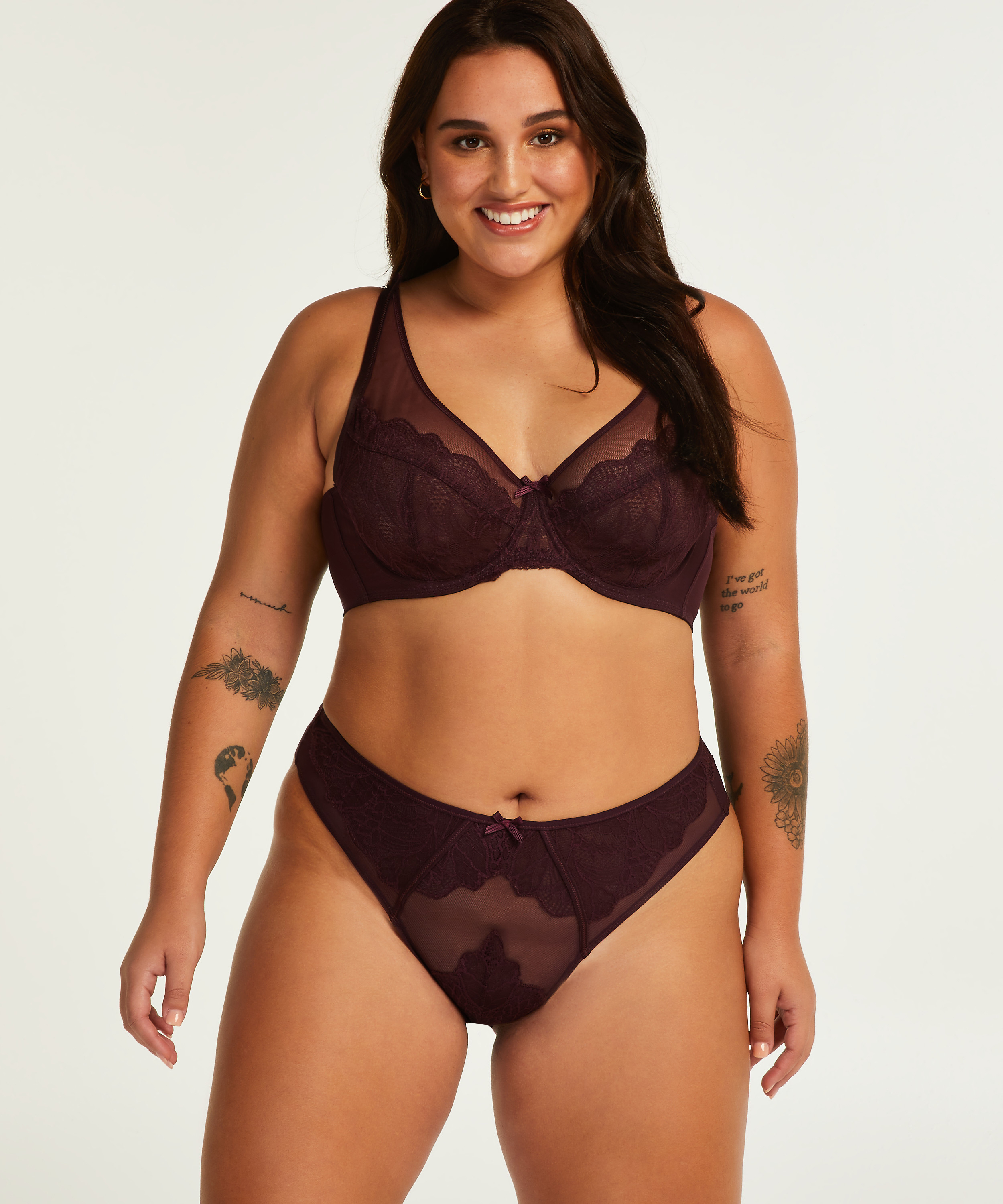 Mel High Leg Brazilian I AM Danielle, Purple, main