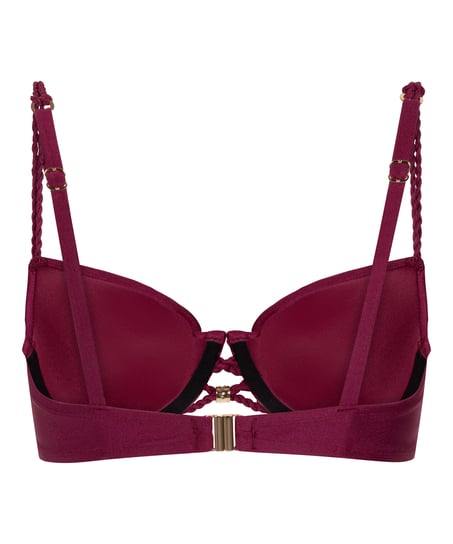 Marrakech Padded Underwired Bikini Top, Red