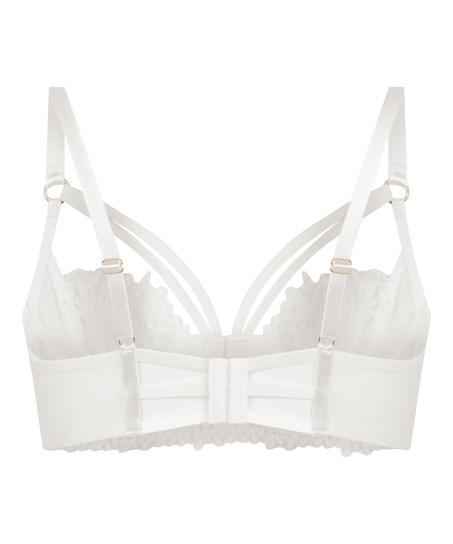 Kristina Non-Padded Underwired Longline Bra, White