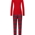 Flannel Pyjama Set, Red