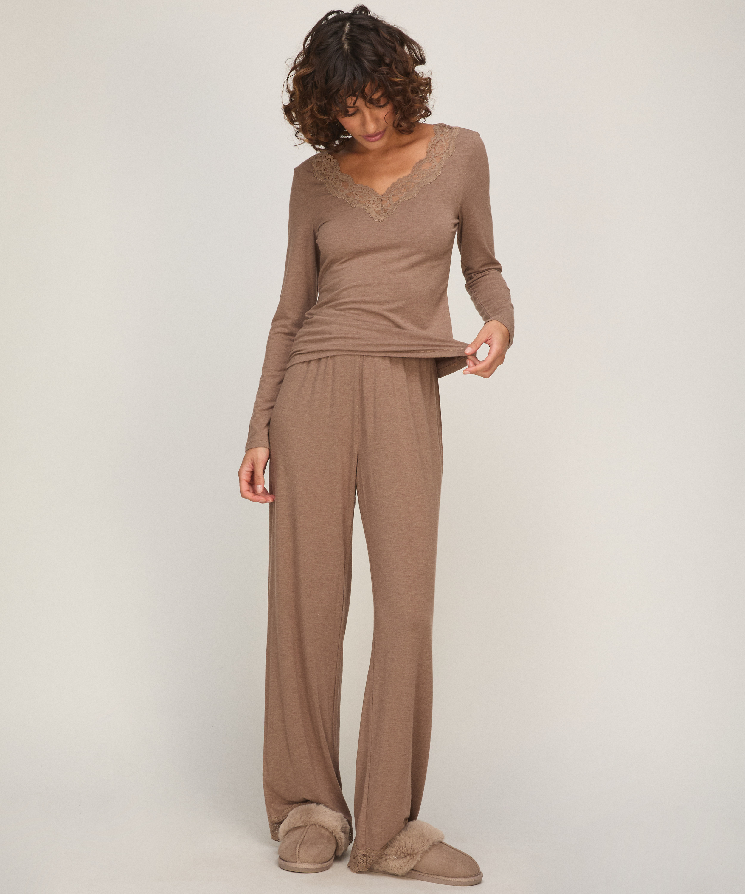 Slippers Suede, Gray, main