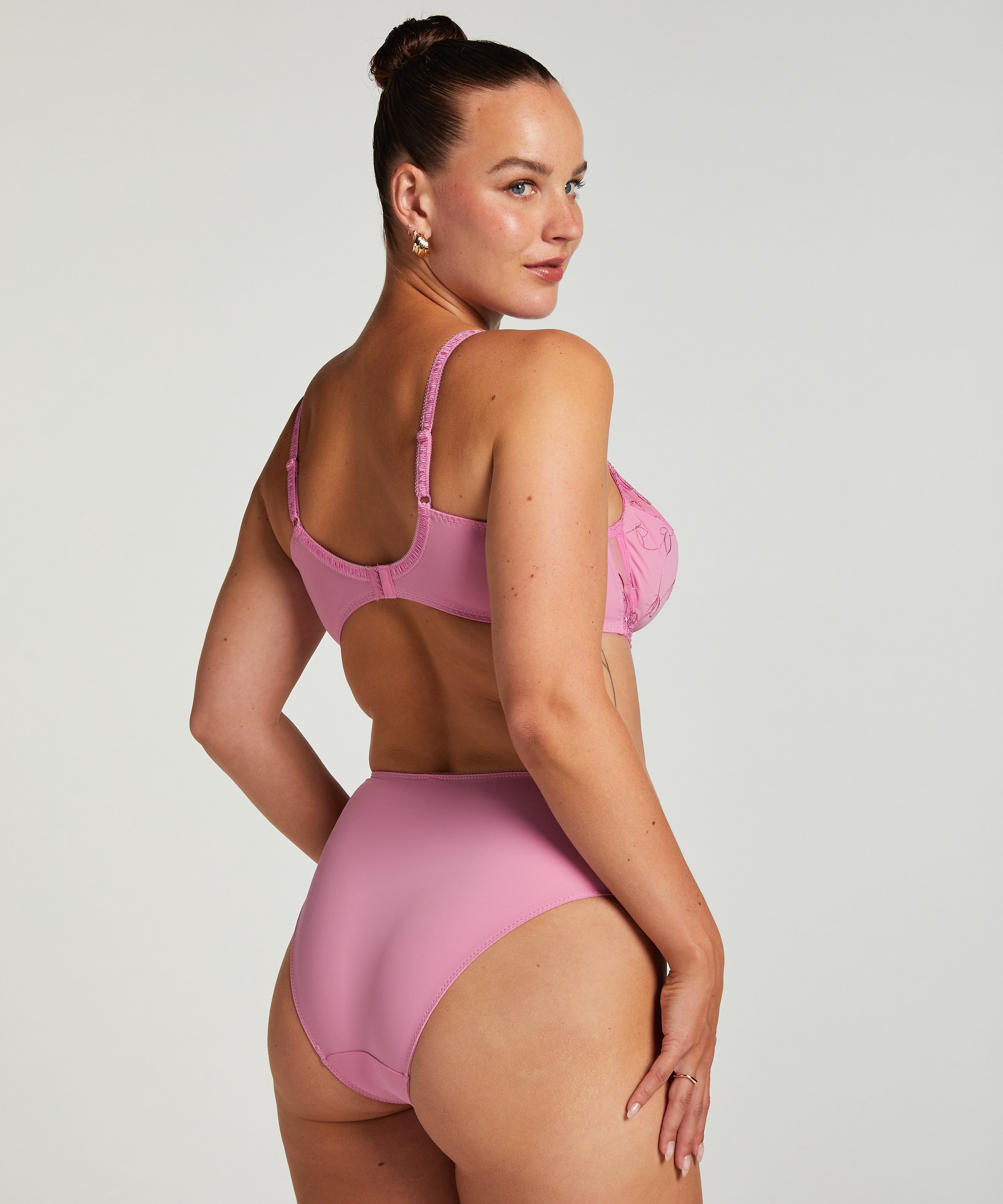 Diva Non-Padded Underwired Bra, Pink, main