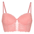 Padded Underwired Longline Bra Aveline, Pink