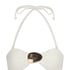 Cabo Bandeau Bikini Top, White