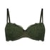 Marine Padded Underwired Bra, Green