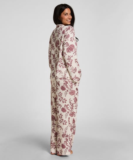 Jacket Woven Print, Beige