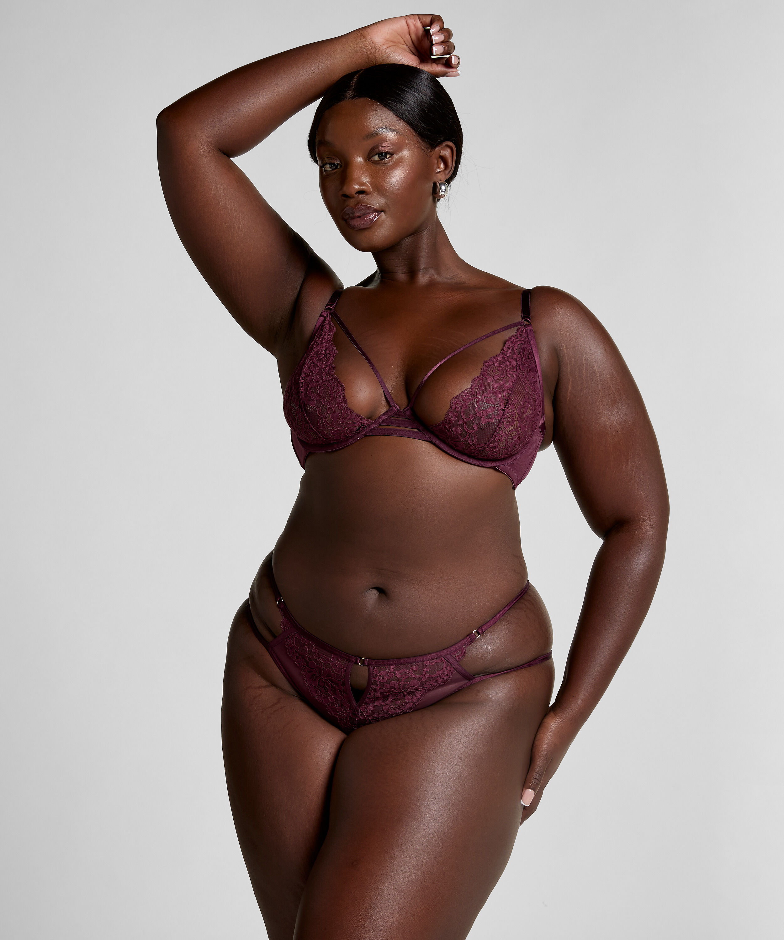 Cinnamon Non-Padded Underwired Bra, Red