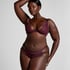 Cinnamon Non-Padded Underwired Bra, Red