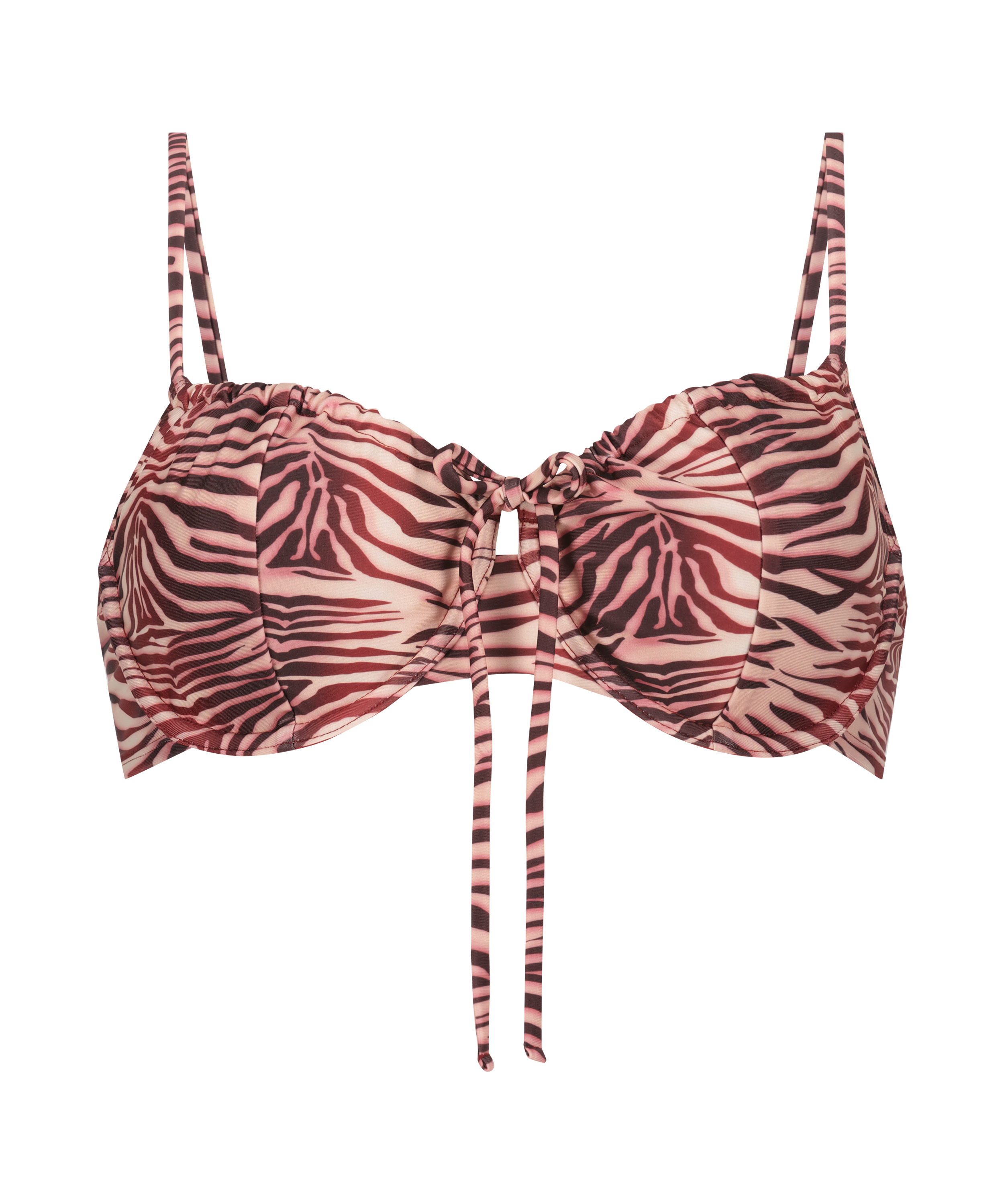 Brazil Non-Padded Underwired Bikini Top, Red, main