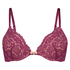 Rose padded push-up bra, Purple
