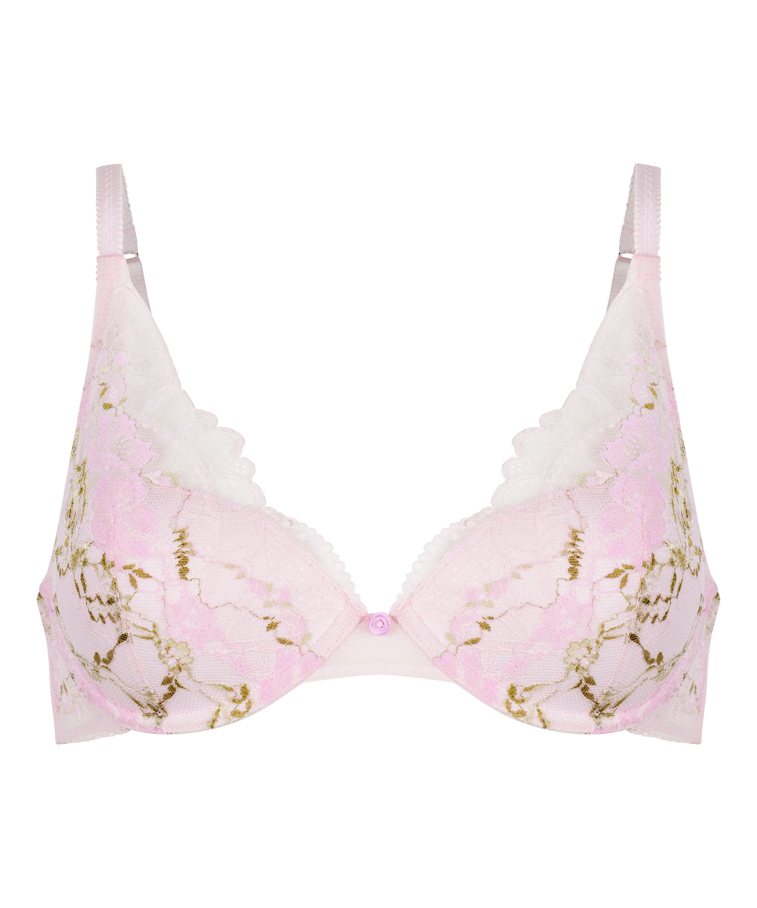 Miri Padded Underwired Bra, Pink, main