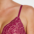 Rose padded push-up bra, Purple