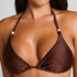Kallua Triangle Bikini Top, Brown