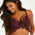Marilee Padded Underwired Longline Bra, Purple