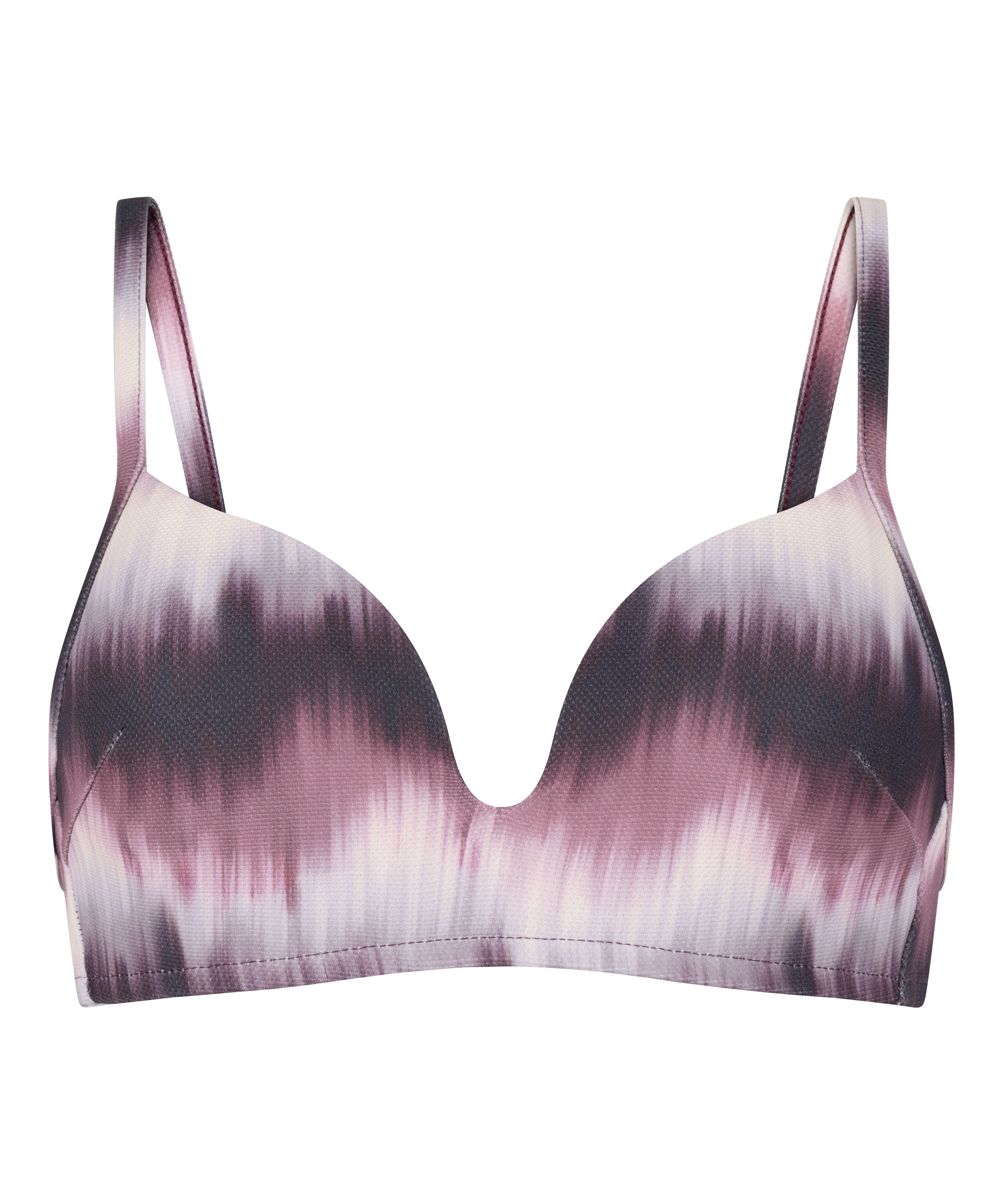 Padded Non-Wired Bikini Top Mauritius, Purple, main
