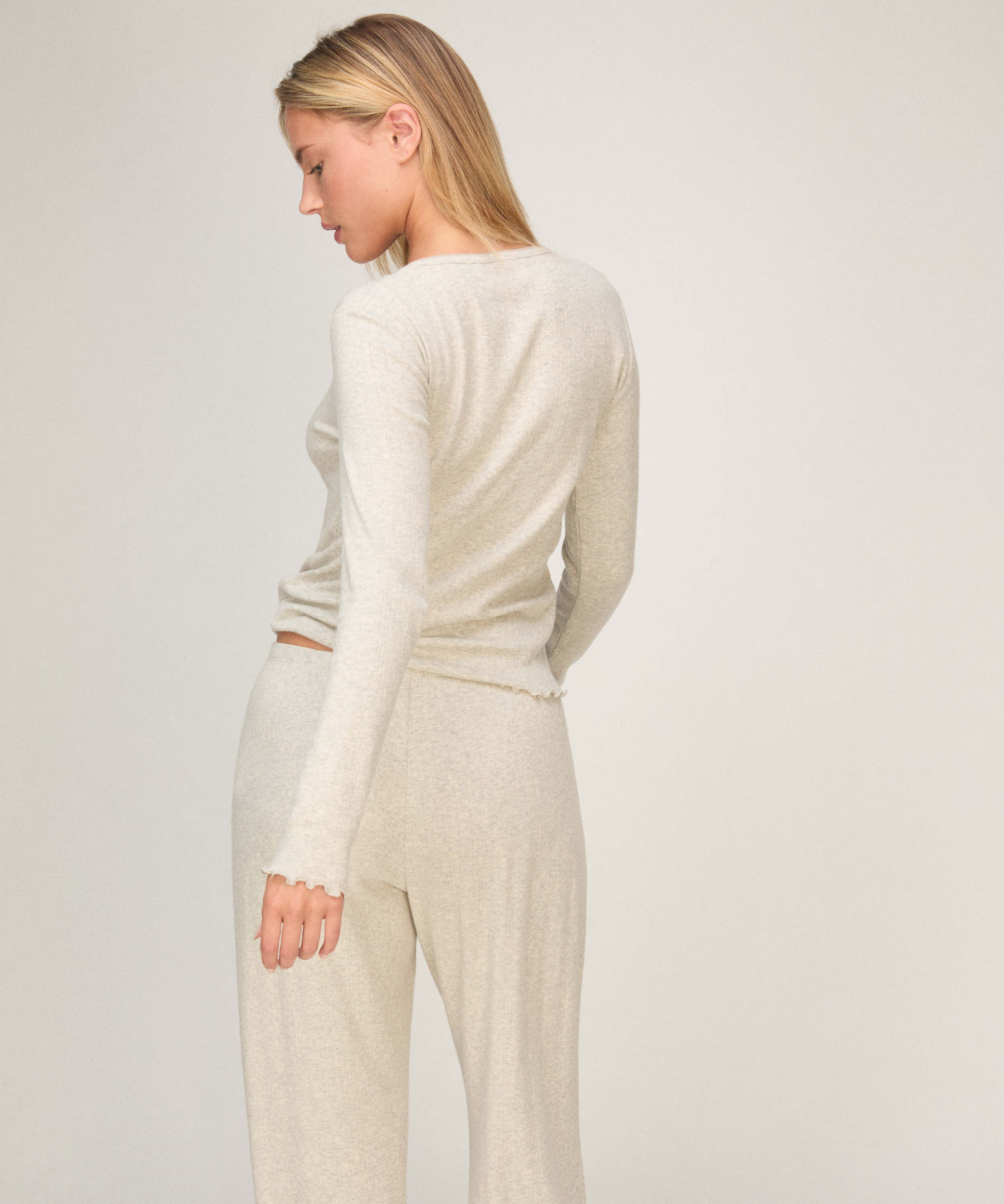 Top Pointelle, Gray, main