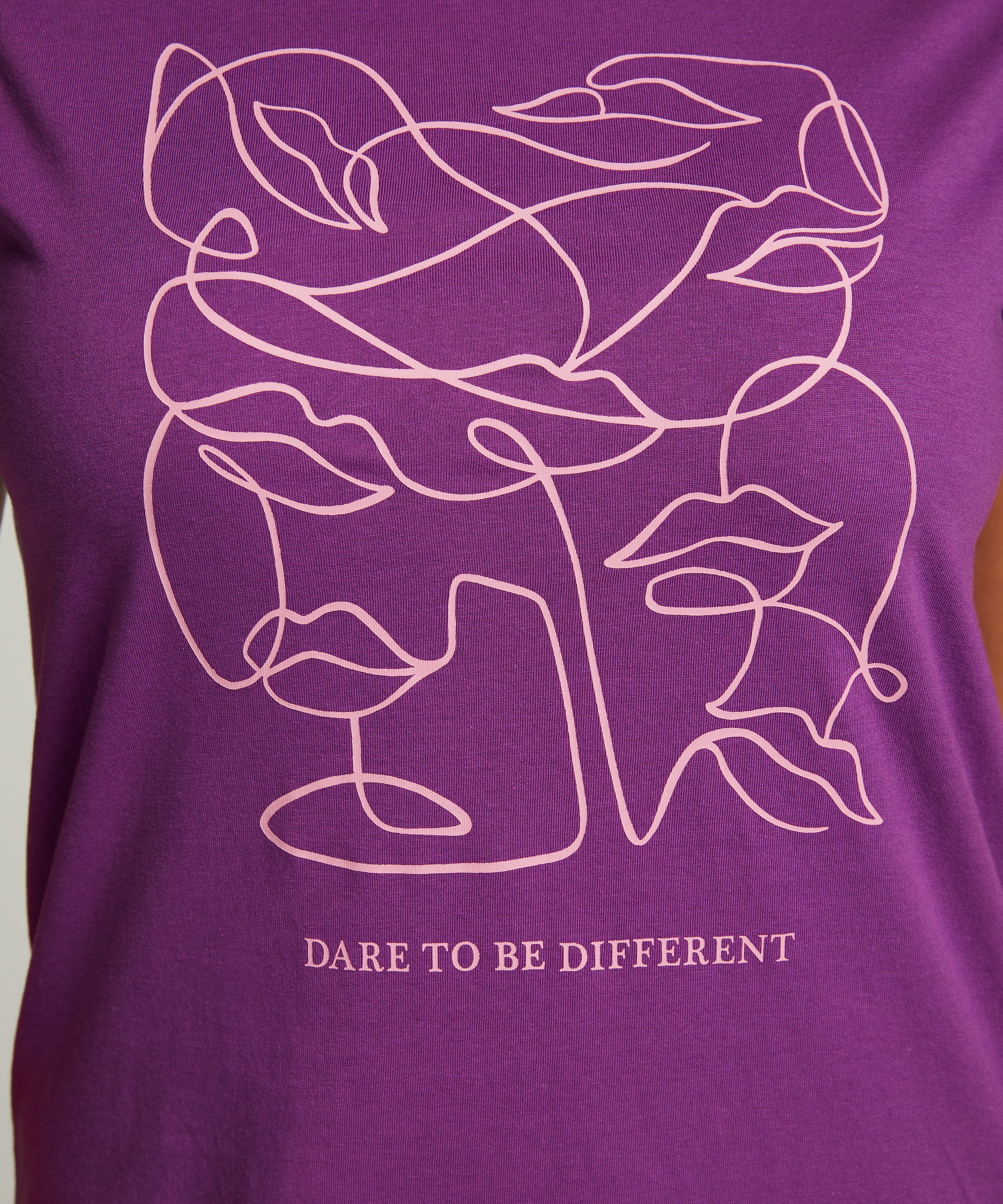 Round Neck Nightshirt, Purple, main