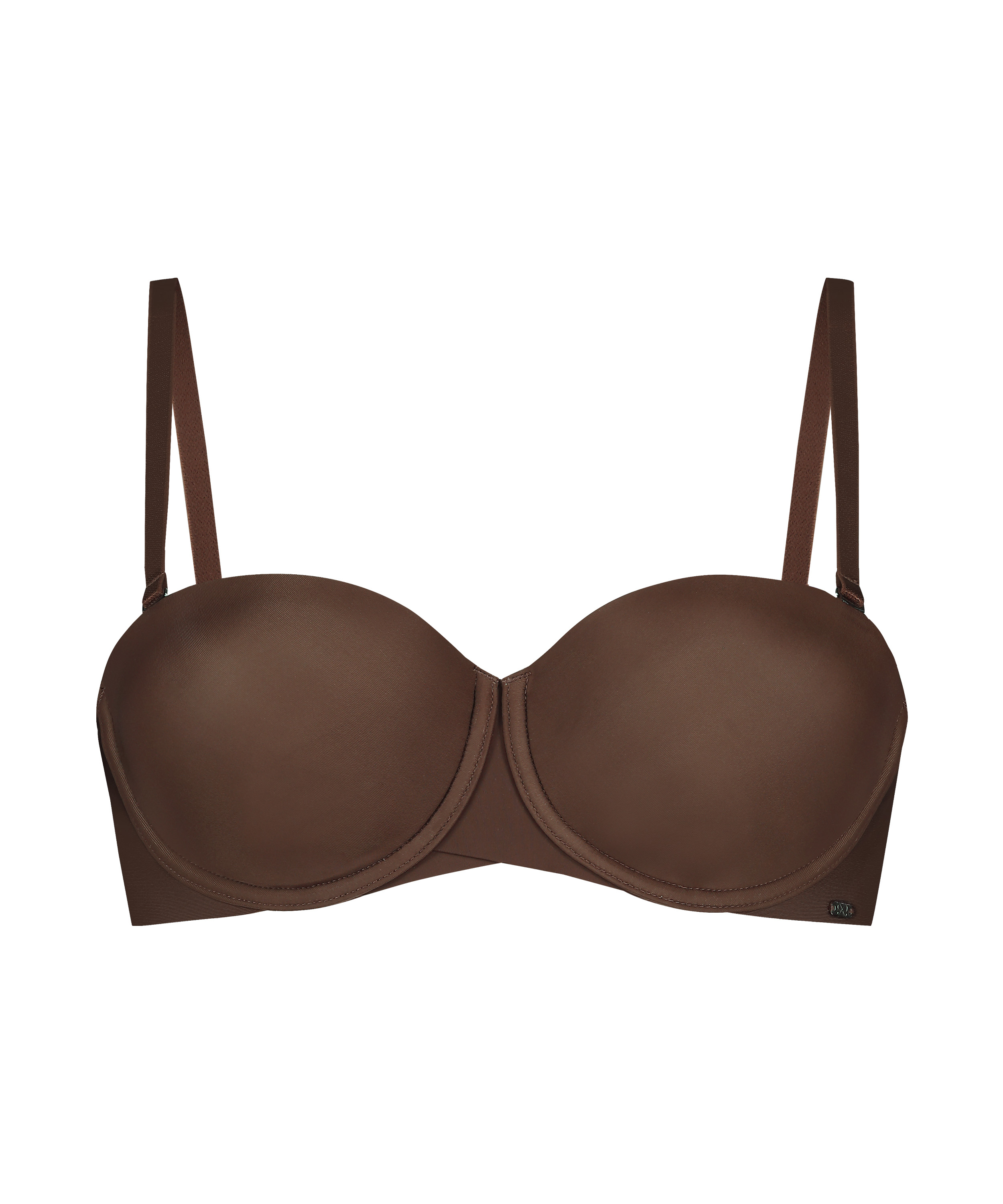 Jane Padded Strapless Underwired Bra, Brown, main