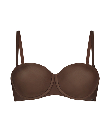 Jane Padded Strapless Underwired Bra, Brown