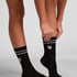 Cotton Crew Socks, Black