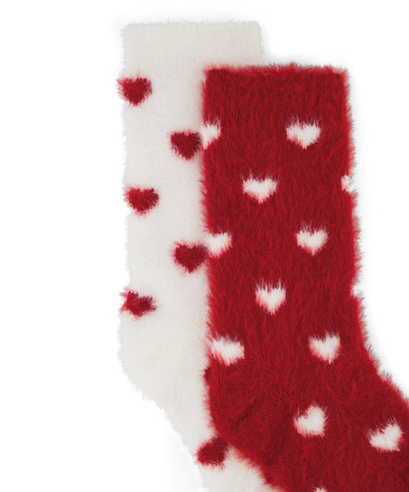 2 pairs of socks Cosy, White